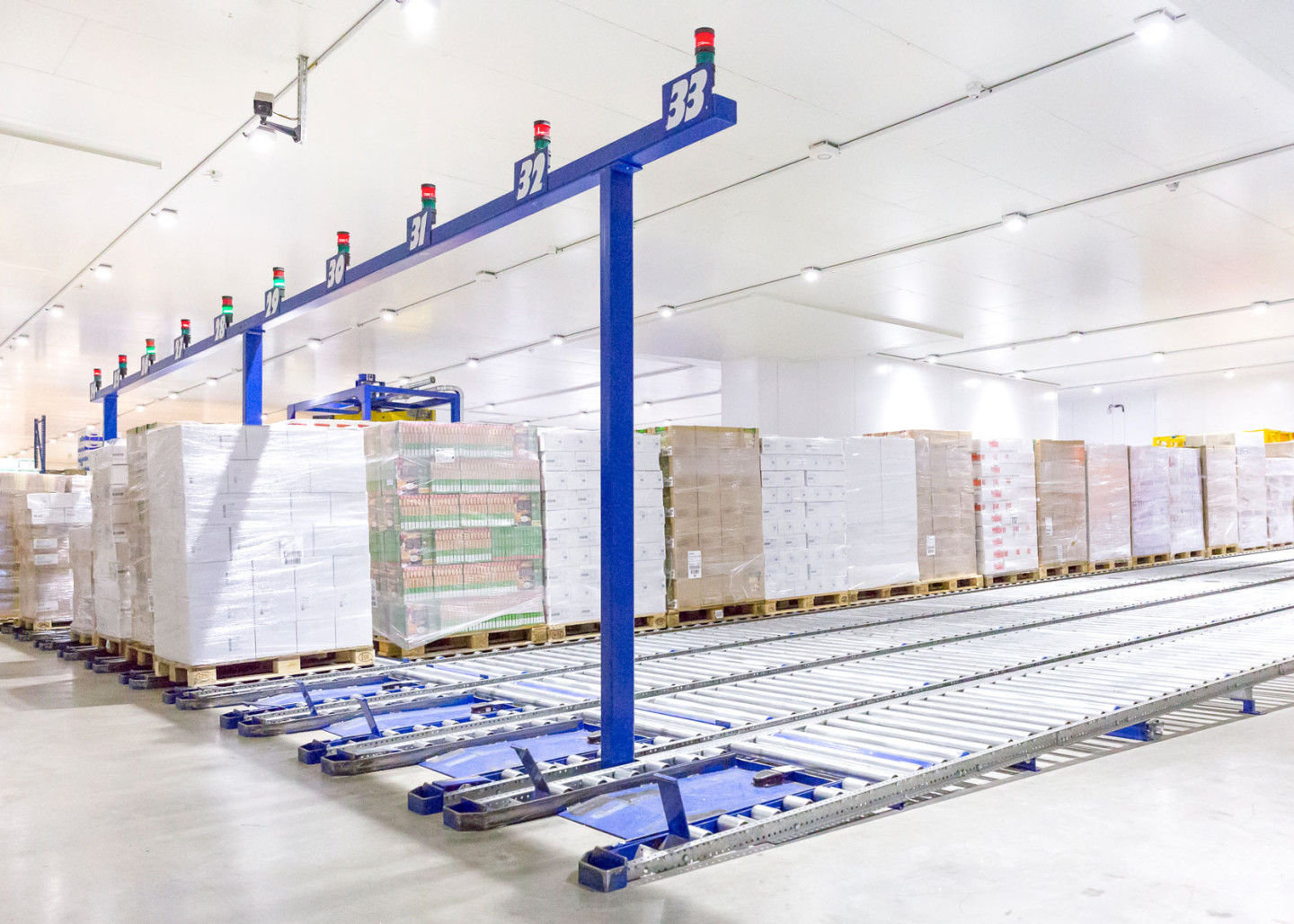 Warehouse for frozen goods